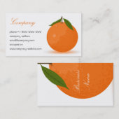 オレンジ 名刺 (正面/裏面)