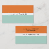 オレンジ 名刺 (正面/裏面)