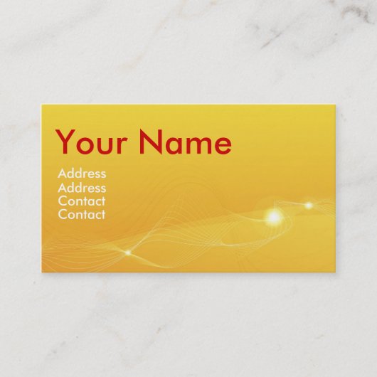 オレンジ 名刺 (正面)