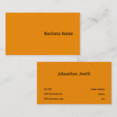 オレンジ 名刺 (正面/裏面)