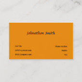 オレンジ 名刺 (裏面)