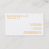 オレンジ 名刺 (裏面)