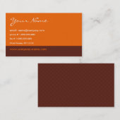 オレンジ-名刺 名刺 (正面/裏面)