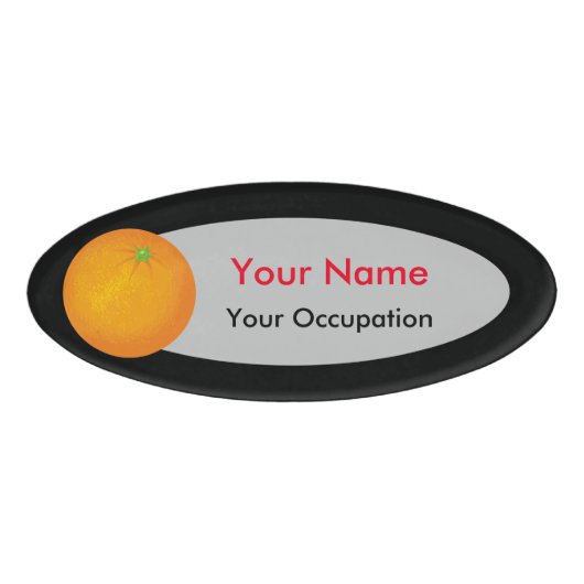 オレンジ 名札 (正面)