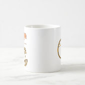 オレンジ。定義 コーヒーマグカップ (中央)