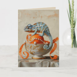 オレンジ – 折り畳みグリーティングカード カード