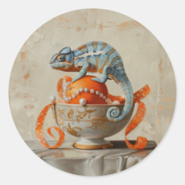 オレンジ – 文房具用の丸いシール ラウンドシール