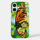 オレンジ（昆虫）オオカバマダラ、モナークバタフライスタイリッシュモダンはっきりした写真 Case-Mate iPhoneケース (裏面)
