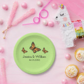 オレンジ（昆虫）オオカバマダラ、モナーク蝶結婚ズ ペーパープレート (パーティー)