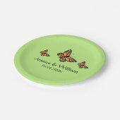 オレンジ（昆虫）オオカバマダラ、モナーク蝶結婚ズ ペーパープレート (アングル)