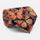 オレンジ（昆虫）オオカバマダラ、モナーク蝶 ネクタイ (ロール)