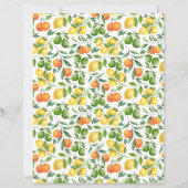 オレンジ 果物 スクラップブッキング ペーパー (裏面)