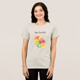 オレンジ 柑橘類 果物 ビー フルーティー トライブレンドTシャツ