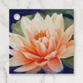 オレンジ《植物》スイレン花 フェイバータグ (正面)