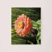 オレンジ《植物》百日草フラワーパズル ジグソーパズル (縦)