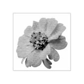 オレンジ《植物》百日草ワイルドフラワー自然フローラ ラバースタンプ (インプリント)