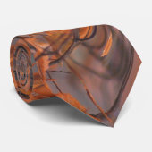 オレンジ、灰色及び黒抽象的なデザイナースタイルのタイ ネクタイ (ロール)