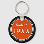 オレンジ、白黒、クラス懇親会土産 キーホルダー (裏面)