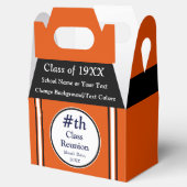 オレンジ、白、黒、クラス懇親会優先ボックス フェイバーボックス (オープン)