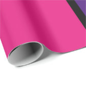 オレンジ、紫、ホットピンクの正方形 ラッピングペーパー (ロールコーナー)