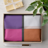 オレンジ、紫、ホットピンクの正方形 薄葉紙 (ギフト)