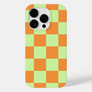 オレンジ 緑 シトラス チェック ギンガム パターン Case-Mate iPhone 14 PROケース