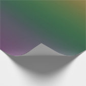 オレンジ – 緑 – 紫グラデーション ラッピングペーパー (角)