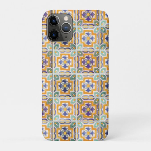 オレンジ – 緑 – 青タイルiPhone / iPadケース Case-Mate iPhoneケース (裏)