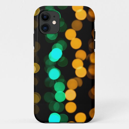 オレンジ・緑・黄色のぼやけた光 Case-Mate iPhoneケース (裏面)