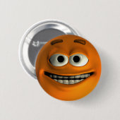 オレンジ 缶バッジ (正面&裏面)