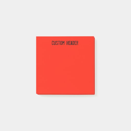オレンジ/赤 ポストイット (正面)