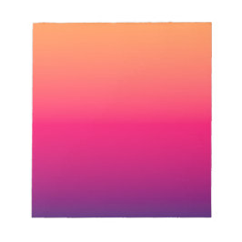 オレンジ 赤 紫 色 ノートパッド