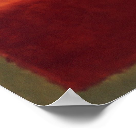 オレンジ、赤、緑 ポスター (角)