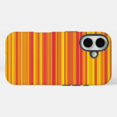 オレンジ 赤 黄色 ストライプ Case-Mate iPhoneケース (裏面 (横))