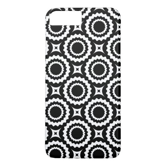 オレンジ+黄色+円+パターン Case-Mate iPhoneケース (裏面)