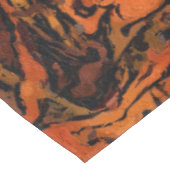 オレンジ、黄、および黒の抽象芸術 テーブルクロス (アングル)