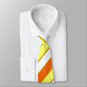 オレンジ、黄、白の各ストライプ色 ネクタイ (タイ)