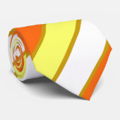 オレンジ、黄、白の各ストライプ色 ネクタイ (ロール)