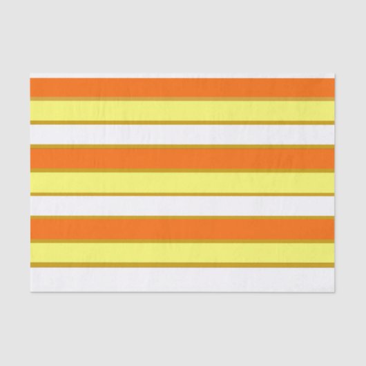 オレンジ、黄、白の各ストライプ色 薄葉紙 (正面)