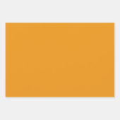 オレンジ、黄、紫、黒の抽象芸術 ラッピングペーパーシート (正面2)