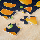 オレンジ、黄、赤、緑の果実 ジグソーパズル (側面)