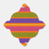 オレンジ、黄、赤、緑、紫の各ストライプ色 フェイバーボックス (折り畳みなし)