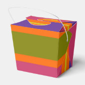 オレンジ、黄、赤、緑、紫の各ストライプ色 フェイバーボックス (裏面サイド)