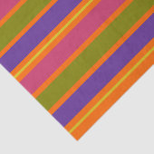 オレンジ、黄、赤、緑、紫の各ストライプ色 薄葉紙 (詳細)