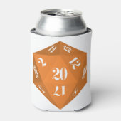 オレンジ–20サイドサイコロ 缶クーラー (缶正面)