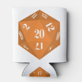 オレンジ–20サイドサイコロ 缶クーラー (裏面)