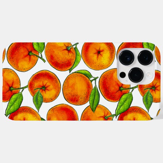 オレンジ Case-Mate iPhoneケース (裏面 (横))