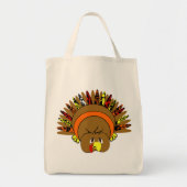 オレンジ#Cute #TURKEY #Tote トートバッグ (正面)