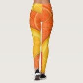 オレンジ | Zazzle_Growstore レギンス (裏面)