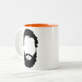 オレンジBeardlinessのマグ ツートーンマグカップ (正面左)